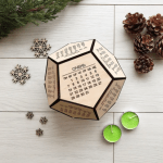 Оригінальний об`ємний дерев`яний календар з логотипом - image-0